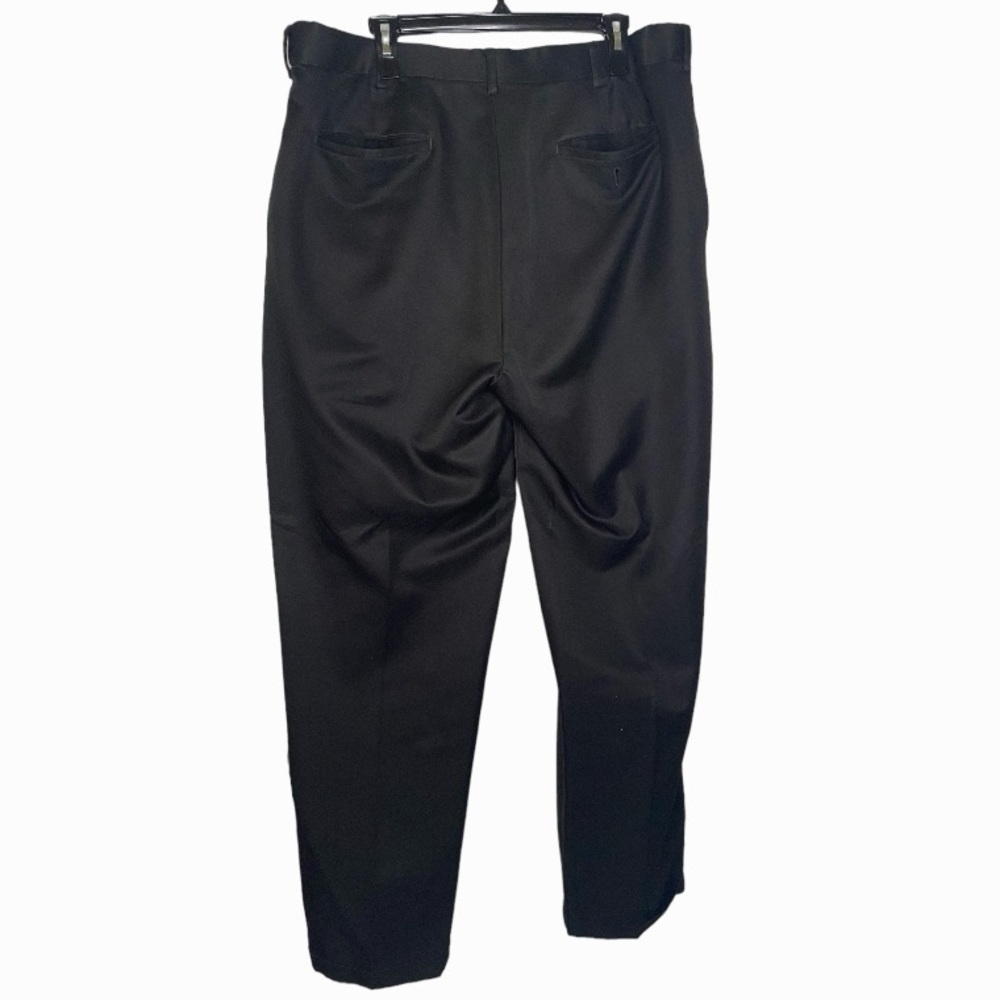 Roundtree & Yorke Straight Leg Dress Pants (Size:38x36, Color:Black) - Picture 2 of 5